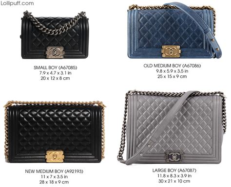 chanel le boy size guide|chanel boy large.